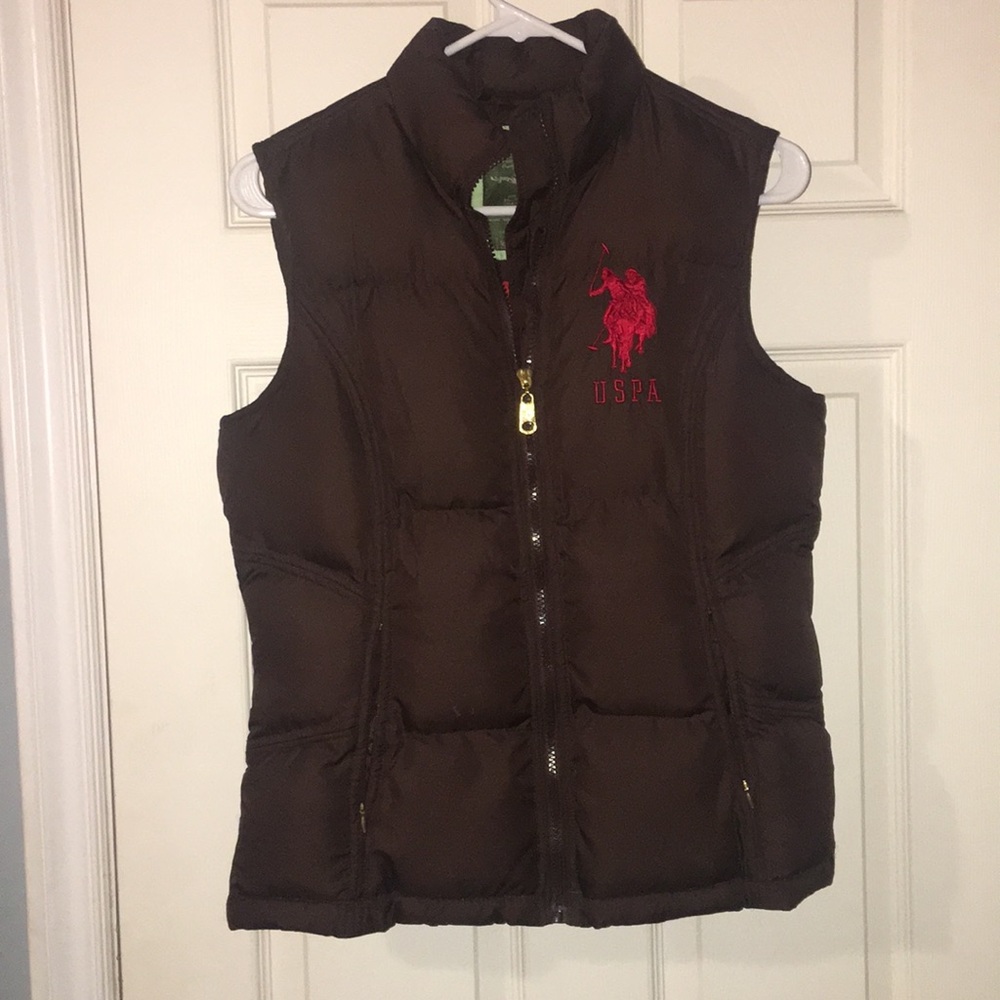 Medium brown Polo vest!